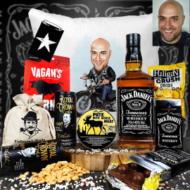 Polštář Jack Daniels s karikaturou
