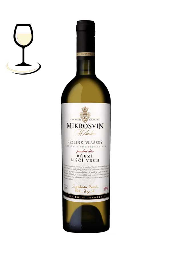 Ryzlink vlašský, pozdní sběr, "Březí, Liščí Vrch", Mikrosvín