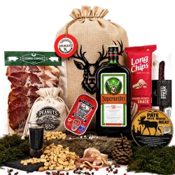 Dárkové balení Jagermeister v dárkovém koši pro muže