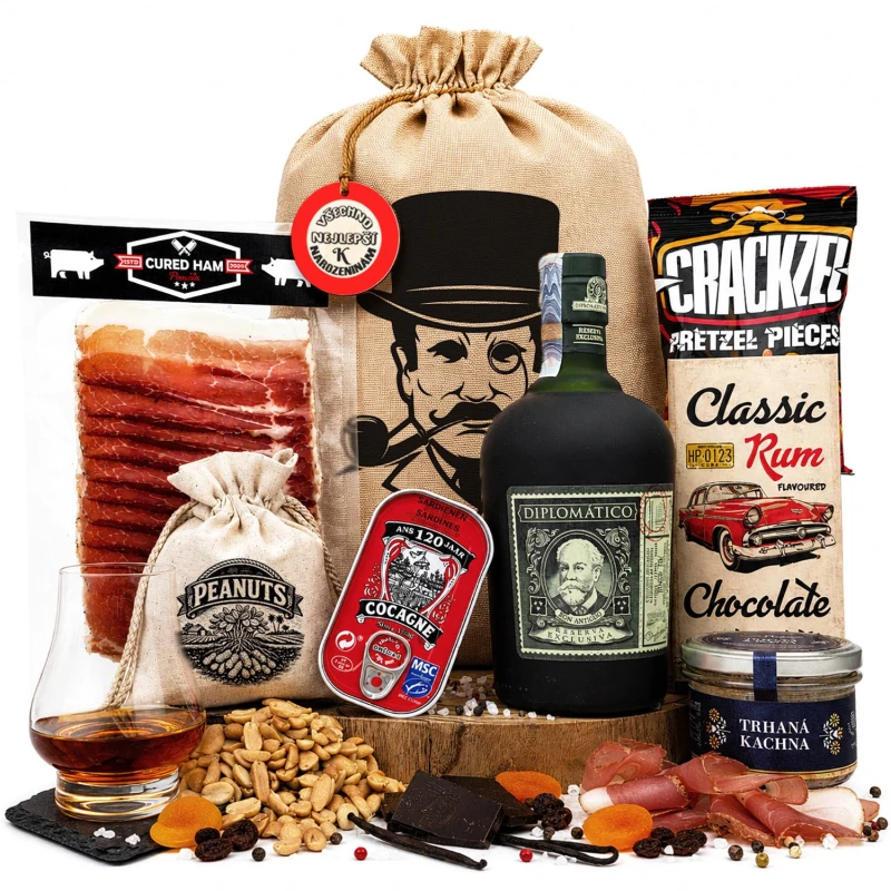 Dárkový pytel s rumem Diplomatico