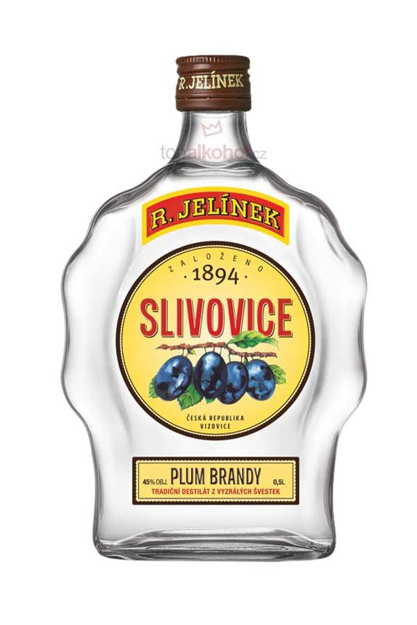 Slivovice budík Rudolf Jelínek 0,7l 45%