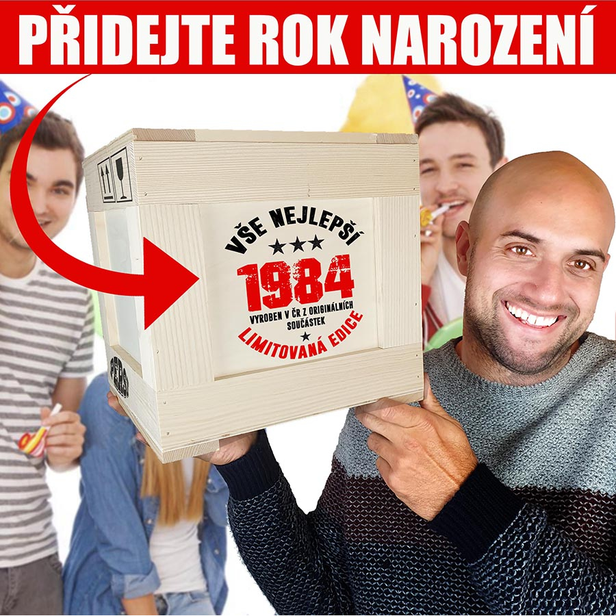 Bedna s Francouzským bílým vínem