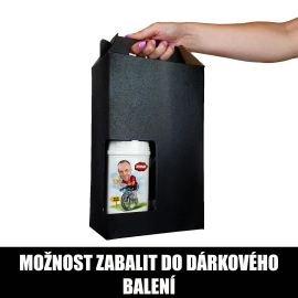 Krýgl k s karikaturou motorkáře
