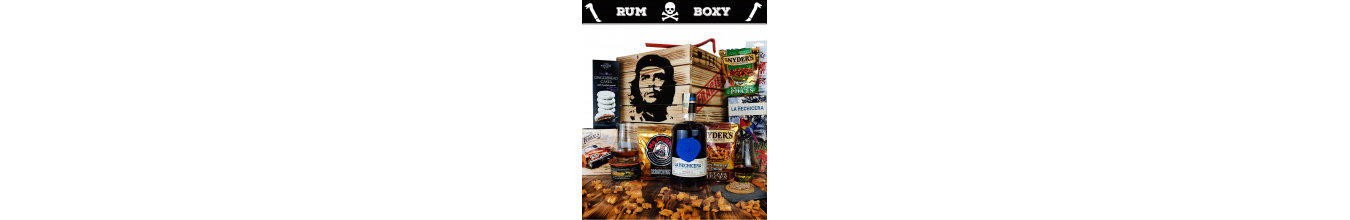 ✔️ Dárkové balení rumu | Opálené dárkové bedny s rumem a páčidlem