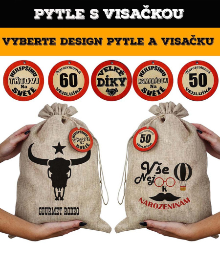 Pytle s visačkou