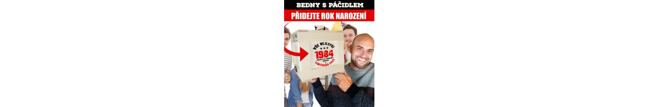 ✔️ Opálené dárkové bedny s páčidlem pro muže